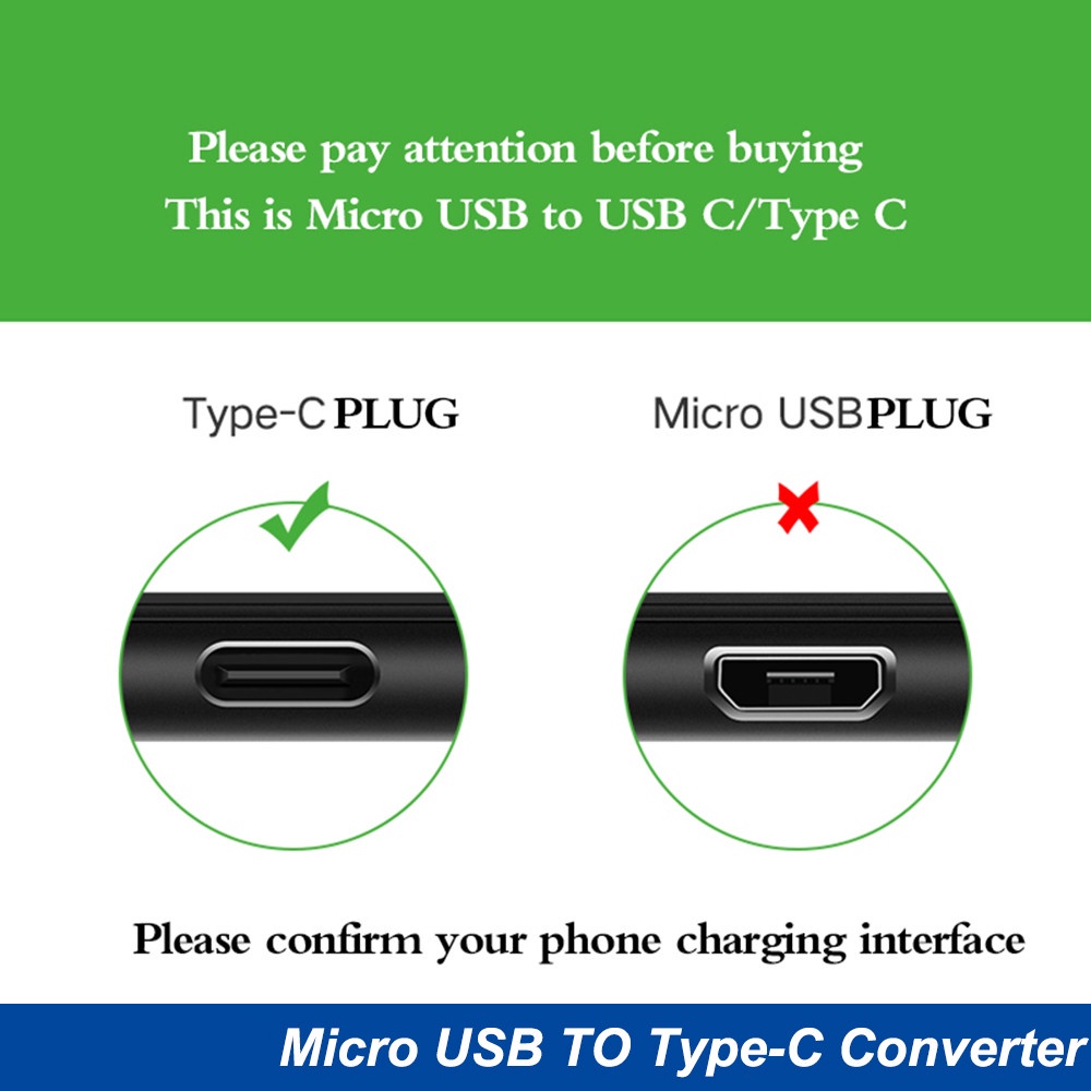 Adaptor Konverter Micro USB Ke Tipe C Fast Charging Untuk Handphone