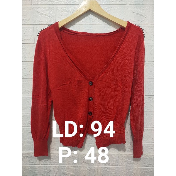 Thrift Cardigan Rajut dan Atasan Wanita (Preloved) (008)-19