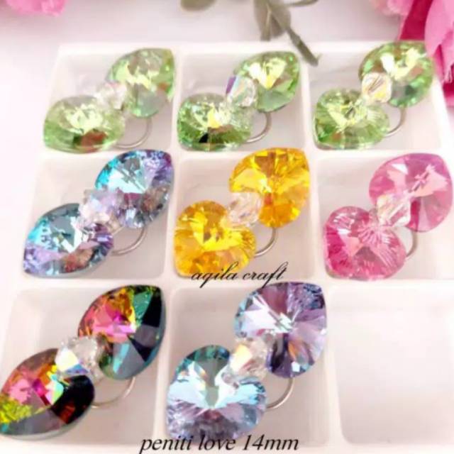 PENITI SWAROVSKI LOVE 14MM ORI