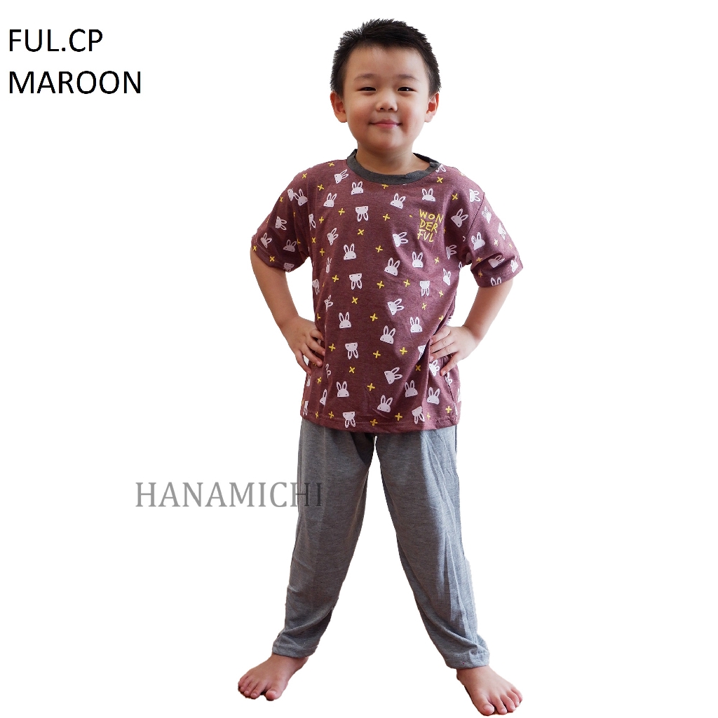 Hanamichi FUL.CP Baju Tidur Anak Lengan Pendek