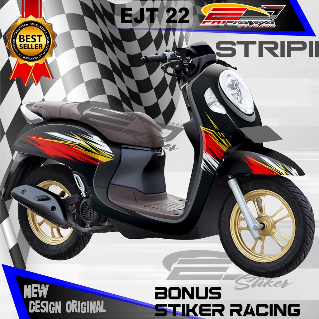 STRIPING DECALL MOTOR SCOOPY 2013 - 2022 / STIKER BODY SAMPING MOTOR SCOOPY / STRIPING ALL SCOOPY
