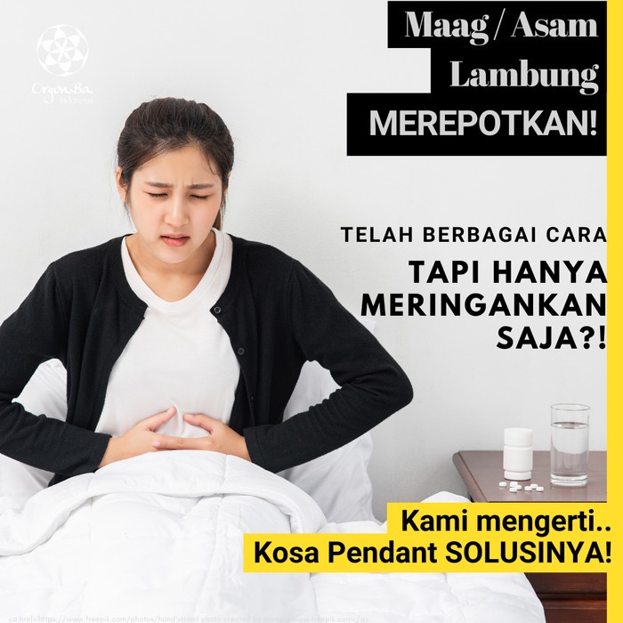 Kalung Kosa Pendant Terapi Maagh / Magh / Asam Lambung Gerd Kronis