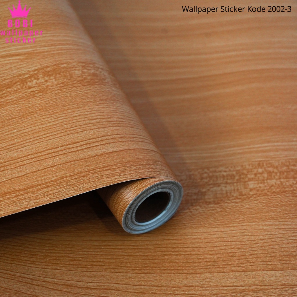 Wallpaper Sticker Motif Kayu 2002-3 / Wallpaper New / Ukuran 9mx45cm