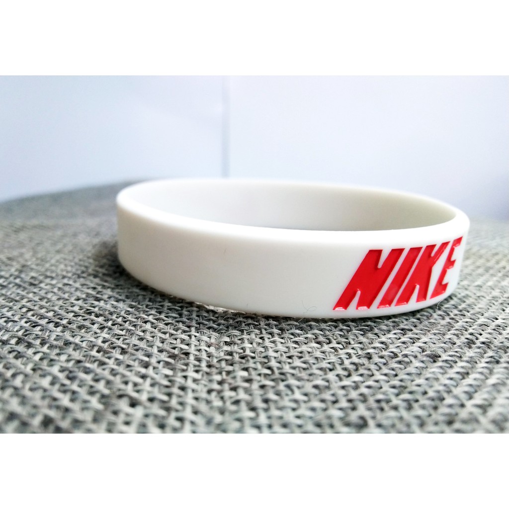 COD NIKE GELANG TANGAN PRIA - GELANG KARET NIKE SPORT ORIGINAL FASHION NIKE PUTIH L M