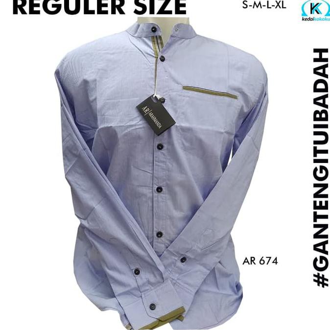Kemeja Koko Pria Lengan Panjang Kualitas Premium/Terbaik/Arahmanda