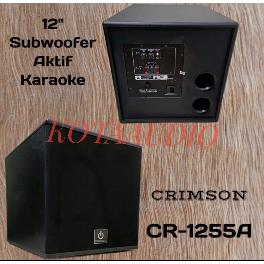 TERMURAH SUBWOOFER AKTIF 12 INCH CRIMSON PRO CR 1255 / CR1255