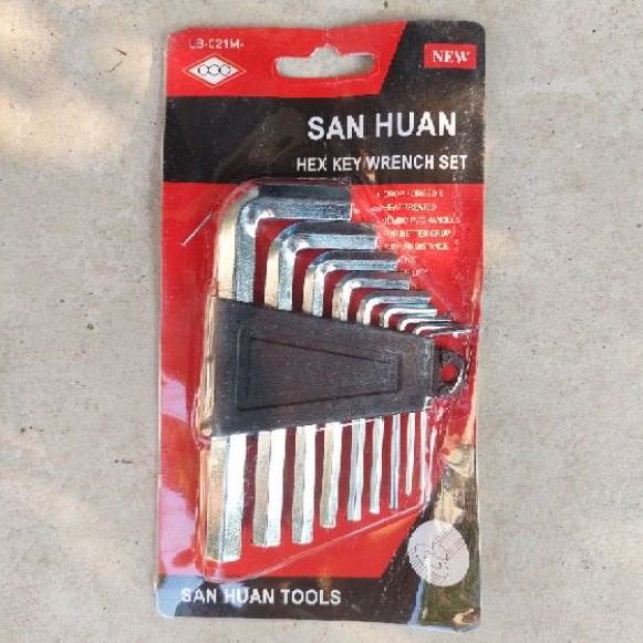 Kunci set L 9 pcs Murah Meriah SAN HUAN