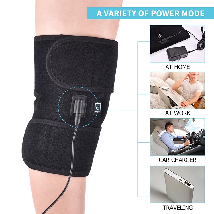 Deker Alat Terapi Pemanas Lutut Elektrik / Heating Therapy Listrik Knee Support