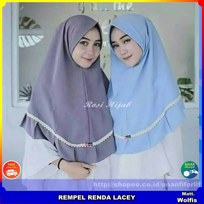 Jilbab Renda / Audi renda jumbo HIJAB audy renda KERUDUNG renda audy JILBAB renda pinguin INSTAN