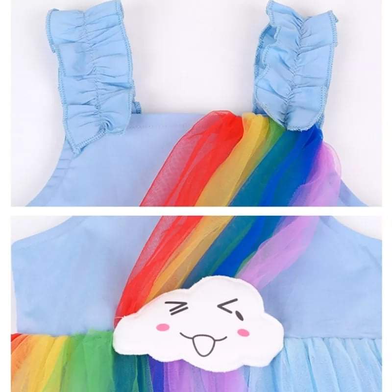 Dress Rainbow Anak Perempuan Cloud BLUE