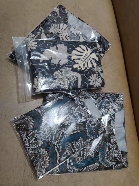Kemeja Batik Anak Dan Ayah Batik Modern Lengan Pendek By Little Batik, Sidoasih Baturaden Kerang