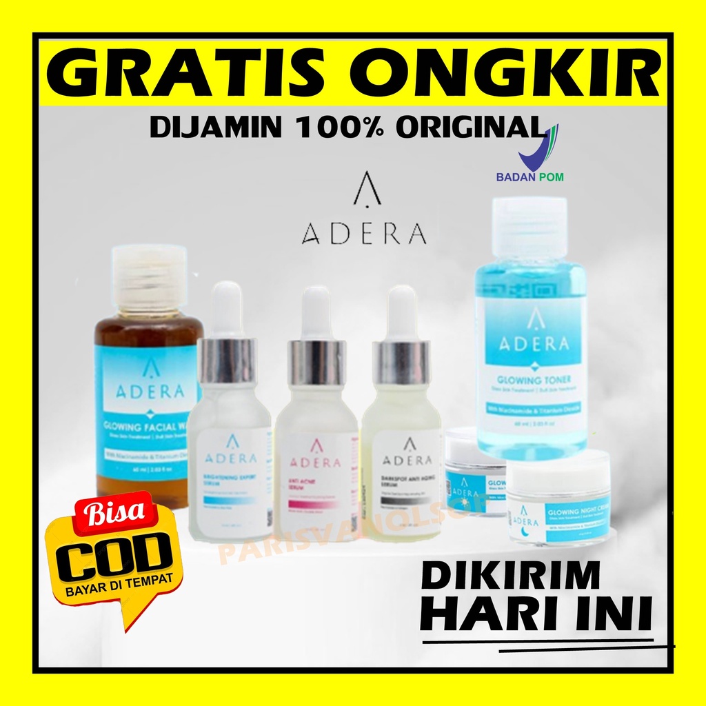 SERUM ADERA FACE SERUM ORIGINAL WAJAH ORI UNTUK FLEK HITAM GLOWING ORI BPOM ASLI 100% SERUM ADERA WAJAH ORI | ADERA SERUM WAJAH