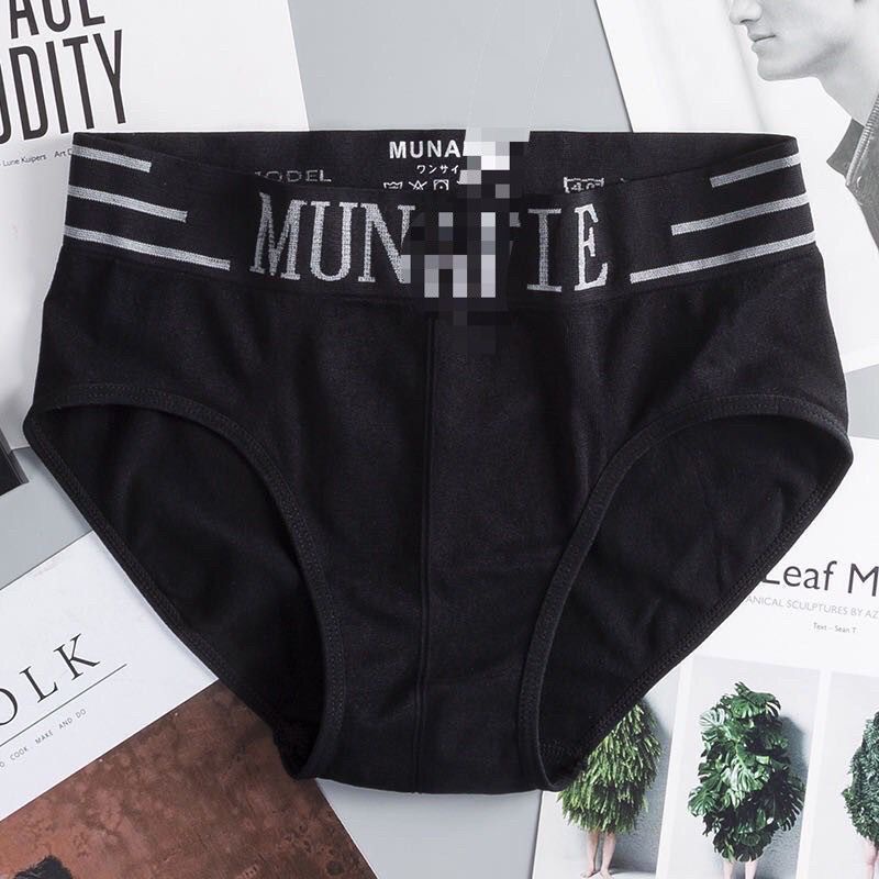 [ LINGERIE MASTER ] - (C-6) CELANA DALAM PRIA MUNAFIE nyaman MAN UNDERWEAR MEN SEMPAK PRIA IMPORT-C-6 Hitam