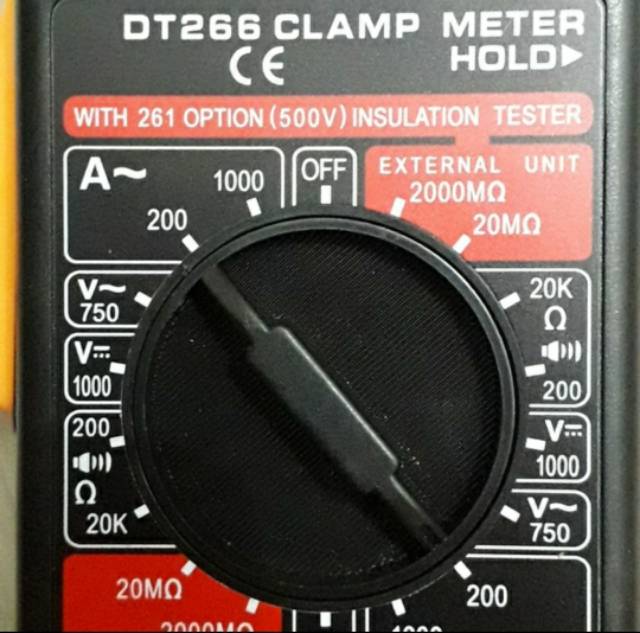 TANG AMPERE DIGITAL CLAMP METER DT-266 DT266 DT 266, TESTER DIGITAL