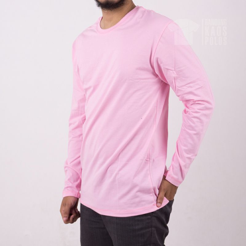 Baju Kaos Polos Lengan Panjang Cotton Combed 30s