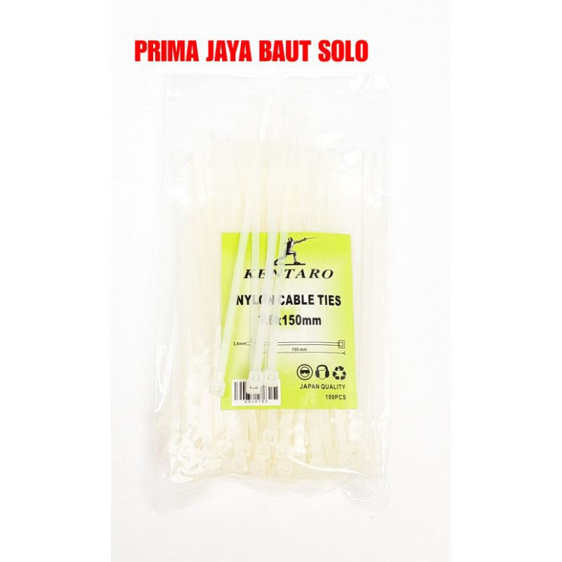 

CABLETIES 15 CM PUTIH