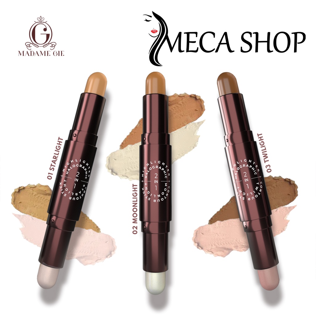 Madame Gie Halographic 2-in-1 Highlighter &amp; Contour Stick