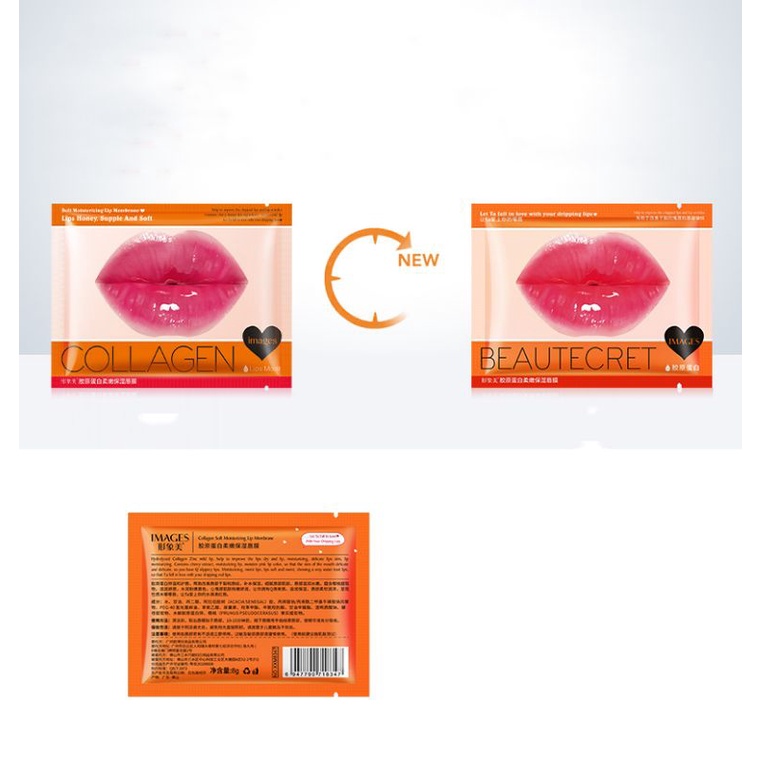 Lip Mask IMAGES BEAUTECRET Collagen Moisturizing Masker Bibir Pelembab Kolagen Untuk Bibir Pecah Kering Original