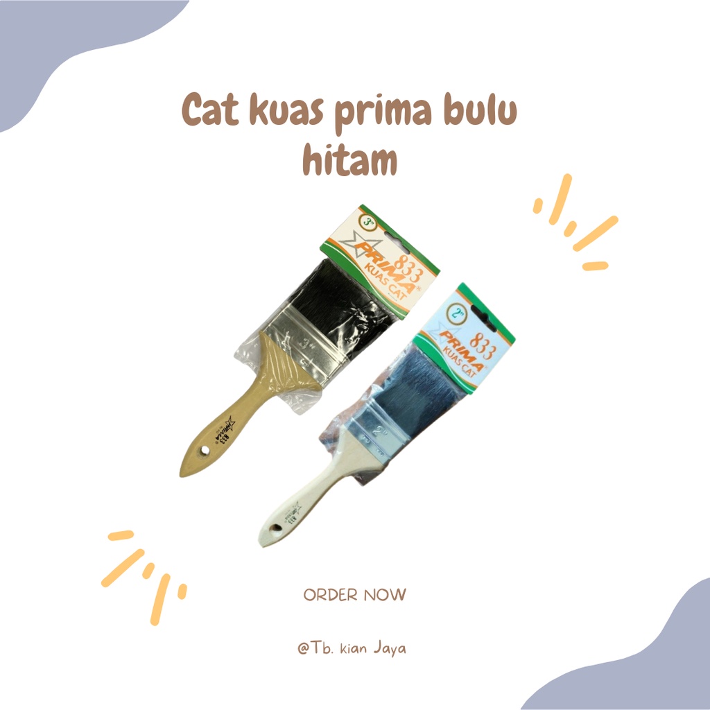 

Cat kuas Prima bulu hitam