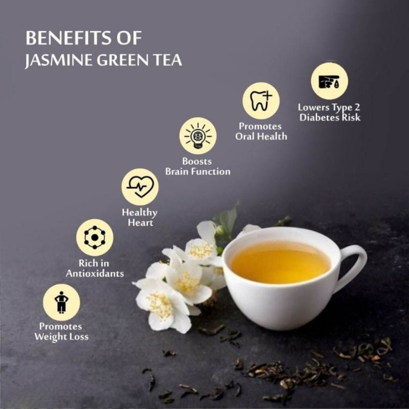 Jasmine With Roasted Green Tea / Teh Hijau Panggang &amp; Bunga Melati 25 Gram