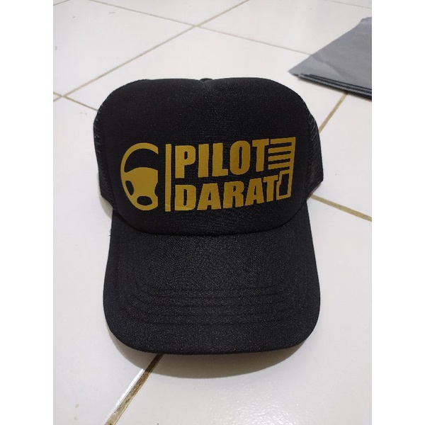 topi pilot darat / topi trucker pilot darat / topi jaring murah bisa COD