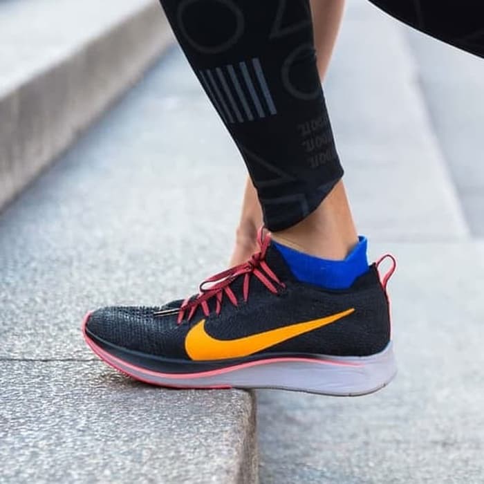 Sepatu Nike Zoom Fly Flyknit 2 Black Yellow Premium Original