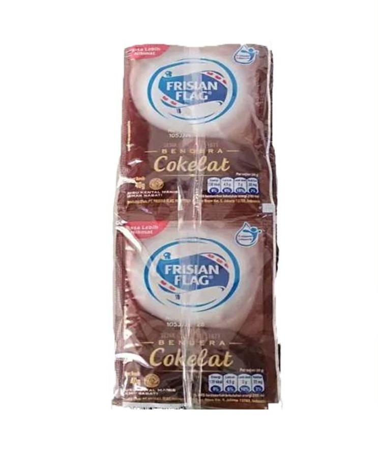 Susu Bendera Kental Manis Frisian Flag Cokelat Coklat Renteng isi 6 Sachet