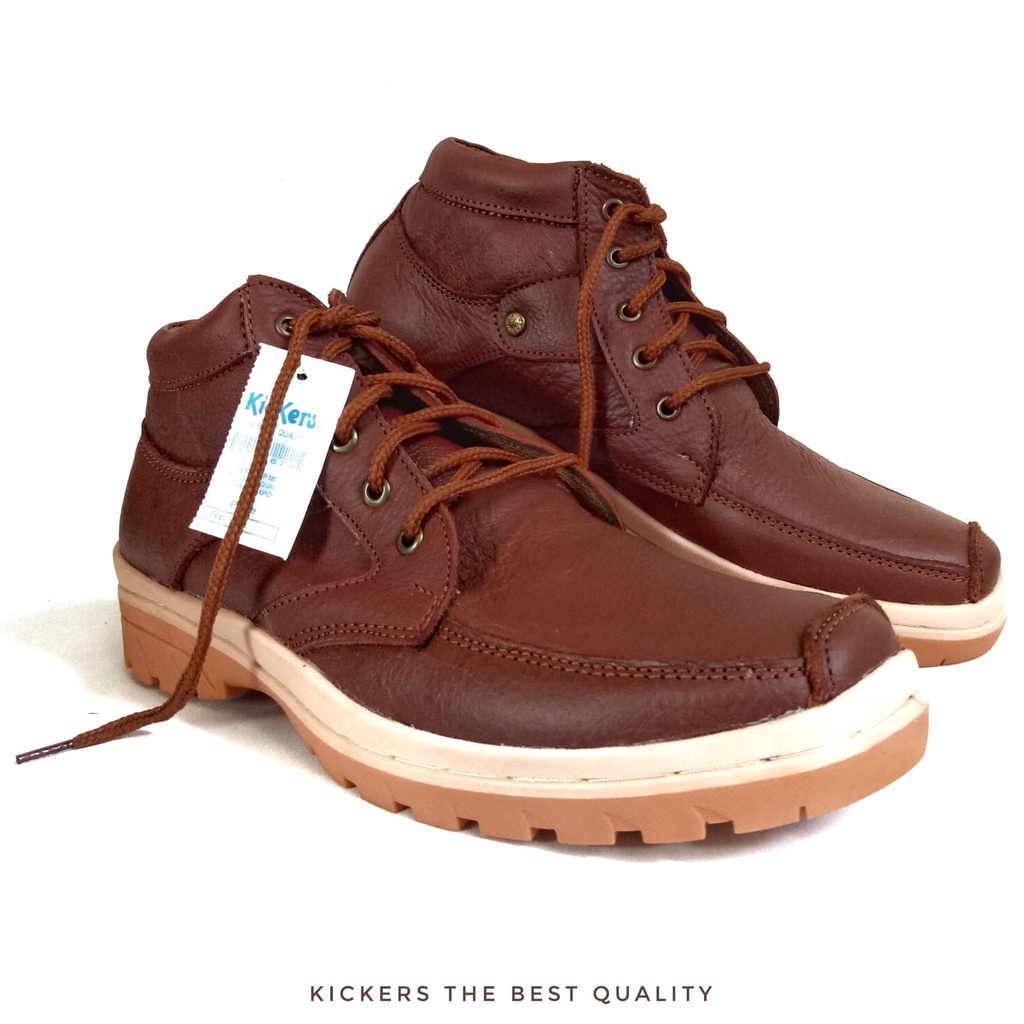 Boots Pria Boot Kickers Boots Kulit Sepatu Boot Berbahan Kulit Asli 100% Harga Murah Elegan