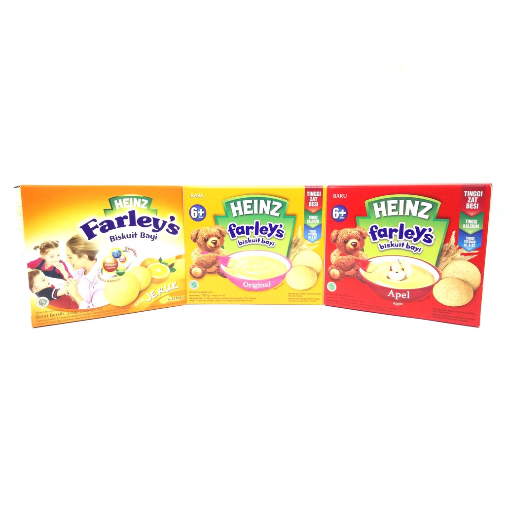 Heinz Farley's Biskuit Bayi 120gr | Heinz Farley Biskuit Farley Snack Bayi 120 gr Cemilan Bayi Camilan Anak