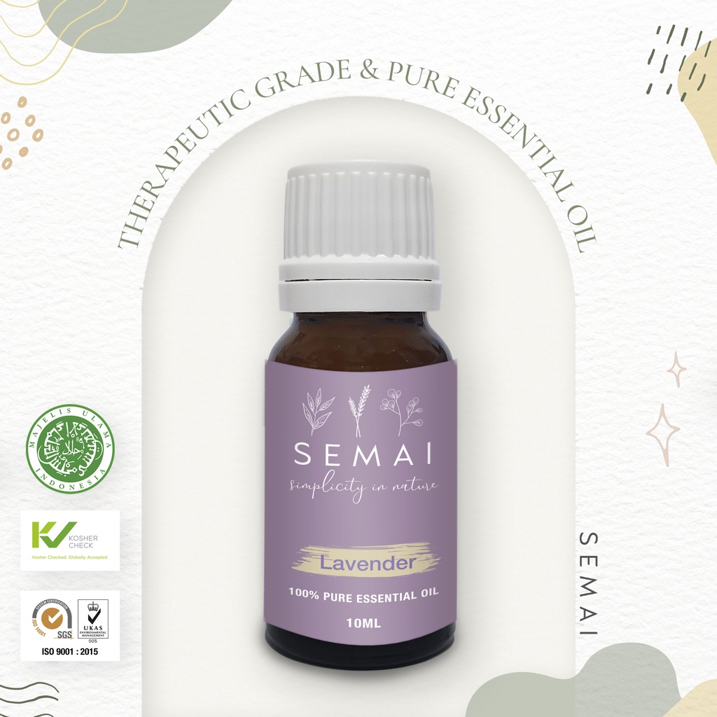 SEMAI Lavender Essential Oil Diffuser Aromatherapy Minyak Atsiri