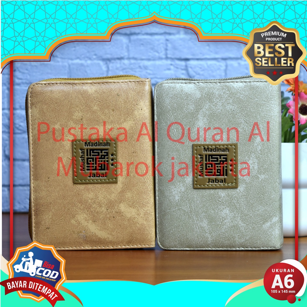 Mushaf Madinah A6 Terjemah & Tafsir Resleting Penerbit Jabal, Al Quran Terjemahan Kecil, Al-Qur'an R