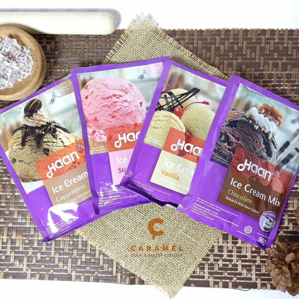 

Haan Ice Cream Sachet - Ice Cream - Ice Cream Instant - ice cream bubuk - Premix Ice Cream