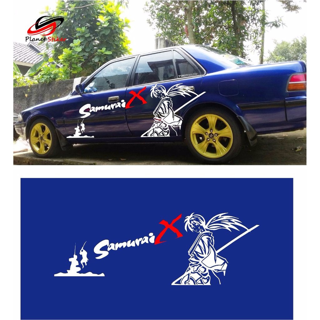 STICKER STIKER MOBIL TOYOTA CORONA COROLLA SAMURAI X BATTOSAI KENSHIN ALL SEDAN