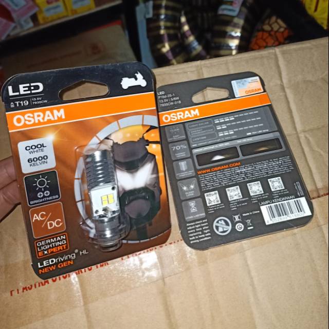 Lampu LED OSRAM (putih) 2 sisi H6 cree ACDC