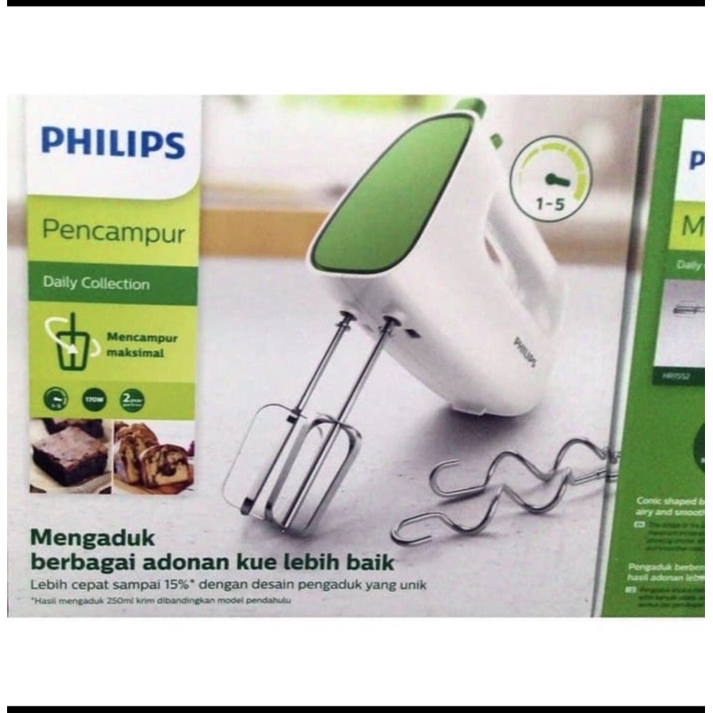 Hand Mixer PHILIPS HR-1552/Mixer Philips HR1552/Pengaduk Adonan Ringan