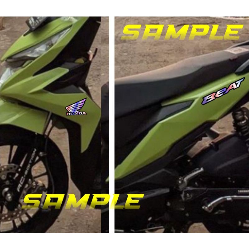 Logo Beat/ Vario sayap Honda(satu set)kanan/kiri