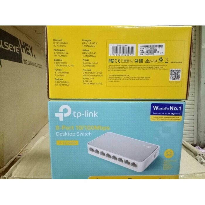 TP-LINK TL-SF1008D 8-Port 10/100Mbps Desktop Switch