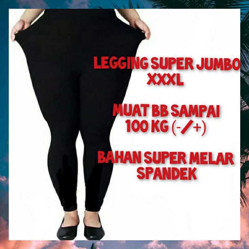 Legging Licin Spandek Super Jumbo XXXL