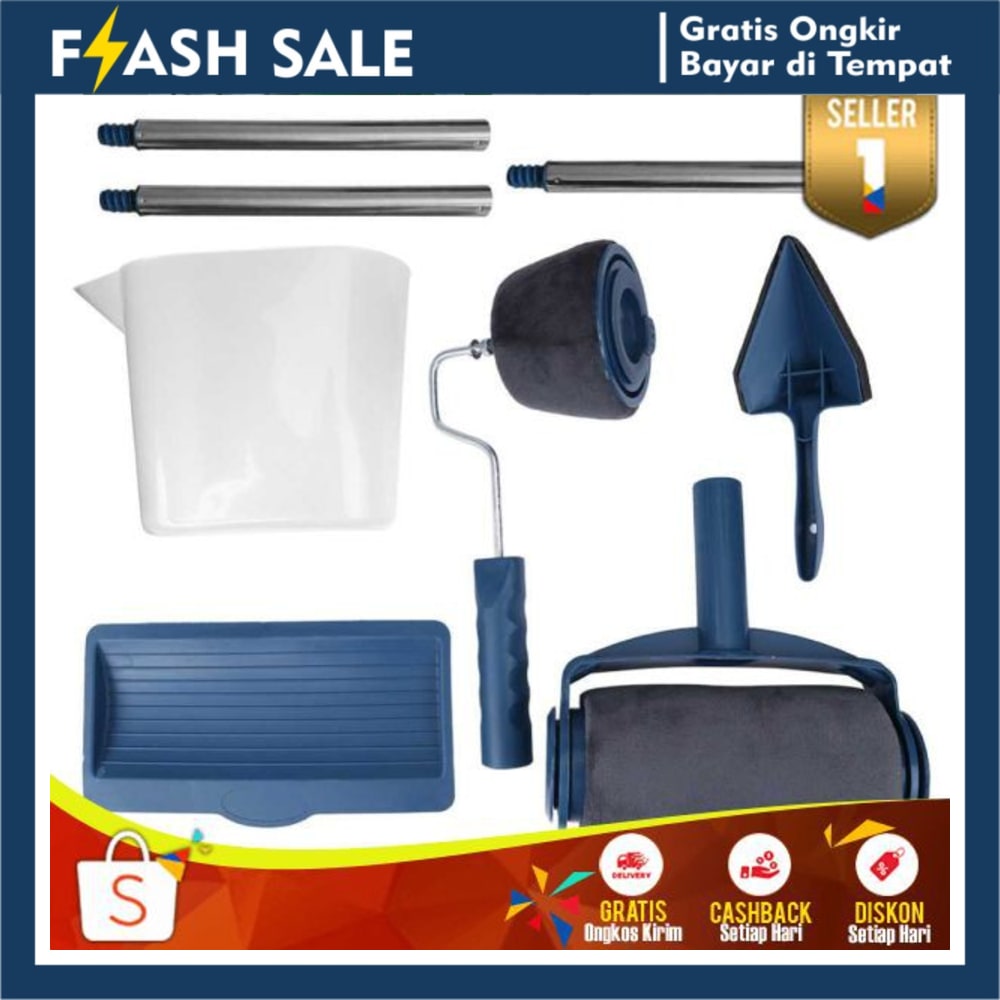 Kuas Cat Tembok Palastik Paint Runner Pro Roll Cat Dinding Murah Alat Cet Roller Paint Wallpaper COD