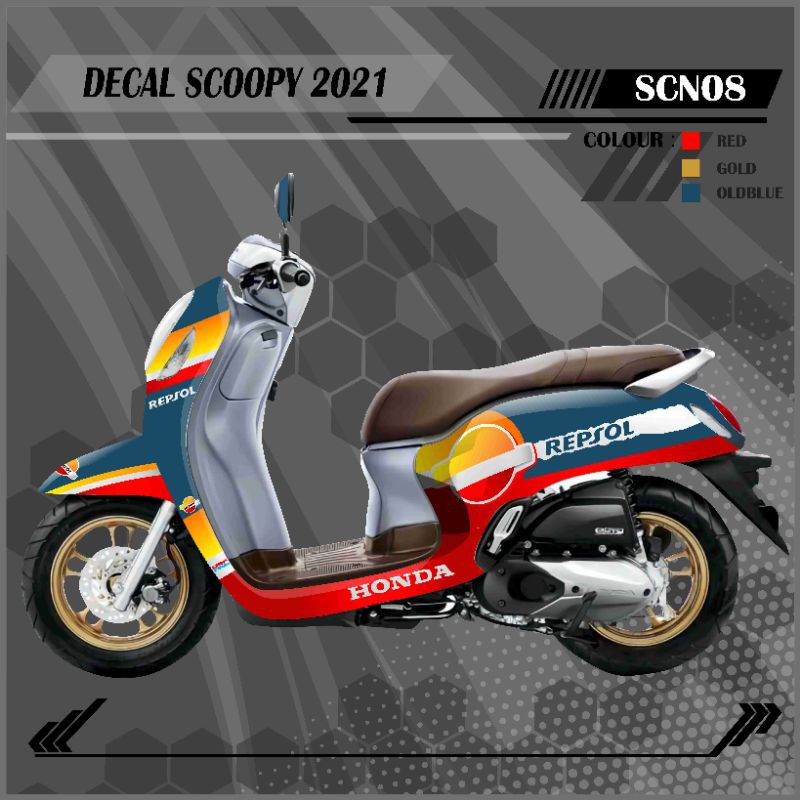 decal scoopy 2021 repsol