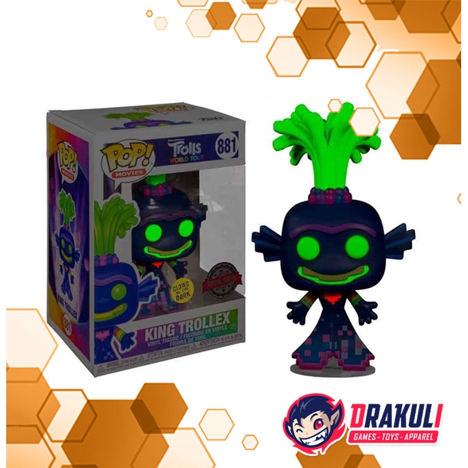 Toys Funko Pop! Trolls World Tour – King Trollex (Glows in the Dark)