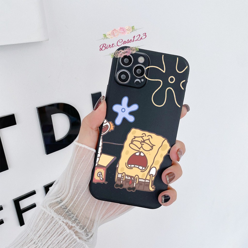 CASE CASING SOFTCASE SILIKON MACARON PELINDUNG KAMERA SPONGEBOB OPPO VIVO SAMSUNG XIAOMI REALME IPHONE ALL TYPE BC6023