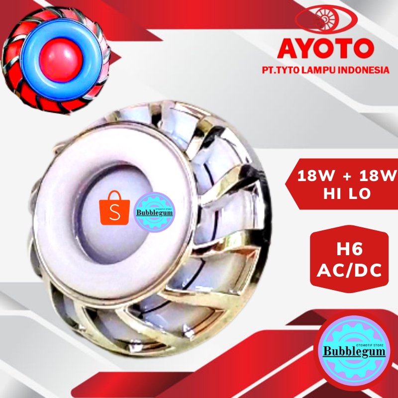 [ORIGINAL AYOTO ] Lampu Led Motor AYOTO M2A H6 (putih) Untuk Matic dan Bebek [ BERGARANSI 15BULAN ]-F1