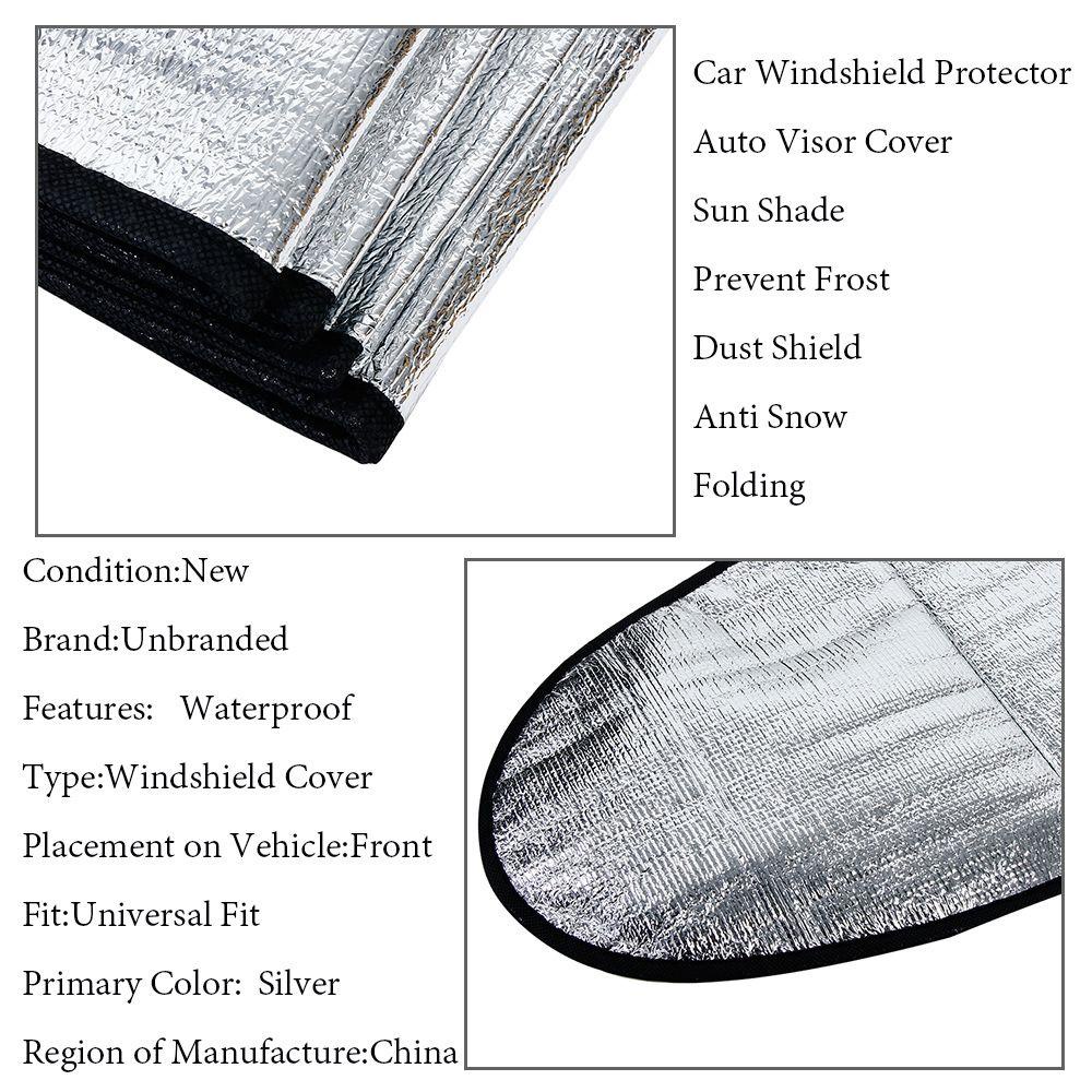 Preva Cover Pelindung Mobil Lipat Anti Salju Es UV Protection Car Sun Shade