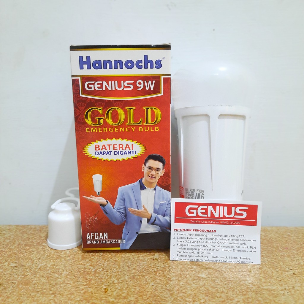 Lampu Led Emergency Hannochs  LED Primer Genius Gold 9 watt