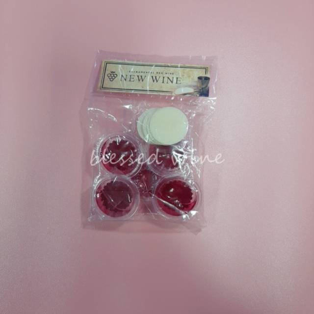 

Anggur Perjamuan Kudus New Wine cup isi 5 + Hosti