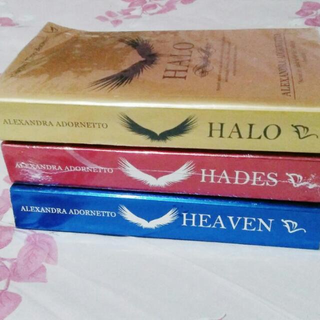 [INDONESIA] BUKU NOVEL HALO TRILOGI - HALO - HADES - HEAVEN - ALEXANDRA ADORNETTO [ORIGINAL]