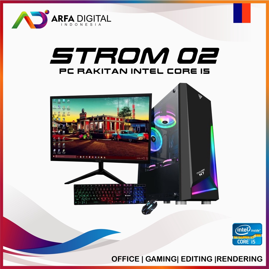 PC Gaming Fullset Murah Core I5 10400F Gen 10 GTX 1650 4GB DDR6 RAM 16GB SSD 256GB Gaming High Siap Pakai | ST02