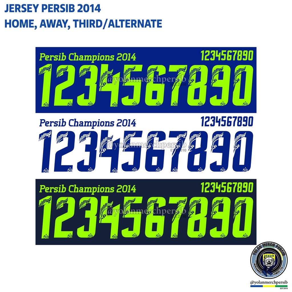 Nameset Jersey Persib 2014