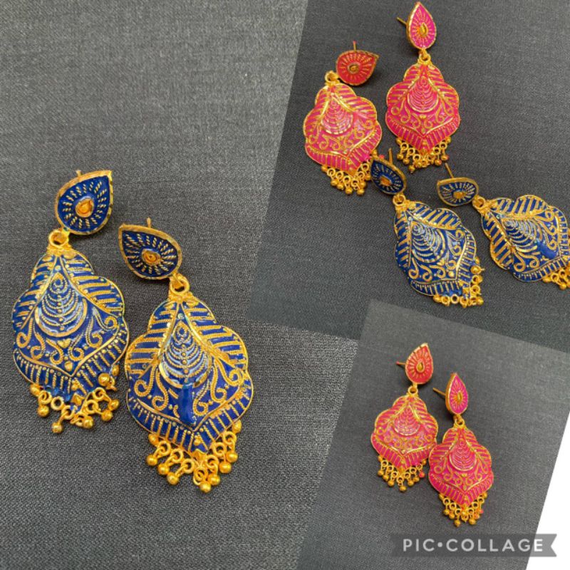 Anting India emas/ Anting fashion india/ Anting Dubai emas/Anting dubai India murah emas